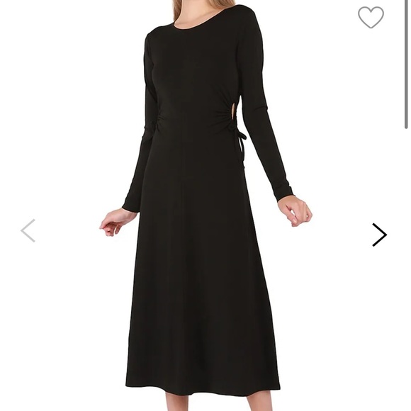 NWT black dress with cutouts - Picture 2 of 5